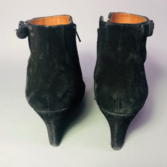 Authentic Lanvin Suede Wedge Ankle Boots - Picture 5 of 8